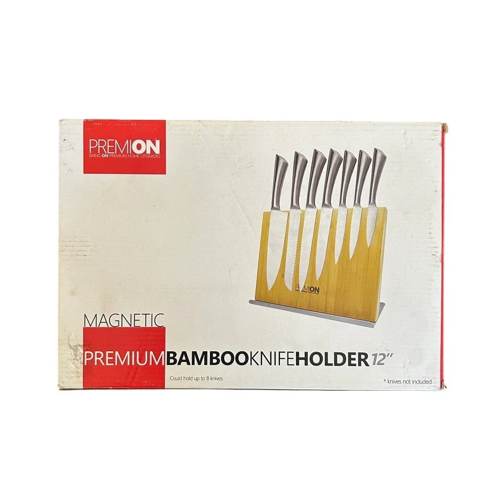 Premion Magnetic Bamboo Knife Holder 12
